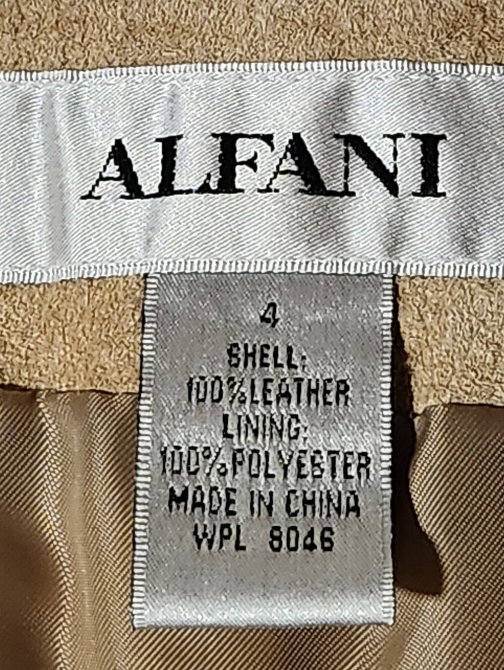 Vintage Alfani Suede Patchwork Mini Skirt 4 Boho Y2K Earthtone Leather A-Line - Picture 3 of 10